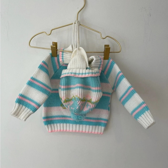 2-PIECE Baby Sweater Set with hat A Little Angel Original - Picture 6 of 8